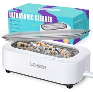 White Ultrasonic Jewelry Cleaner for Women - Gentle Ring & Jewelry Care